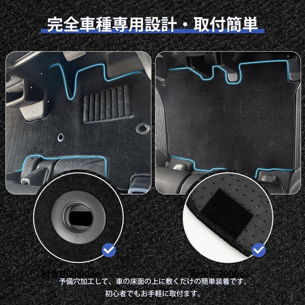 AUTO SPEC Honda New Floor Cargo Автомобильные коврики 2023 Новые Индивидуальные Салон Легко Пачкающиеся Защитные Передние Полный Комплект из 2 Ковриков для пола N-BOX JF5/JF6, Коврики, (Октябрь -