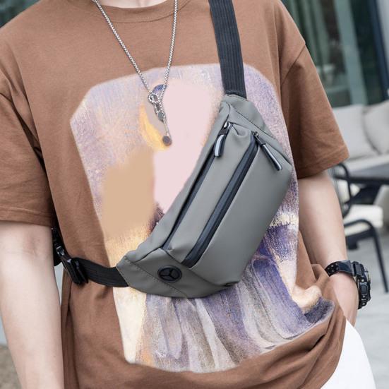 Waist Bag Multi-pockets Waterproof Oxd Cloth Quick Release Buckle Adjustable Men Fanny Pack Crossbody Chest Sling