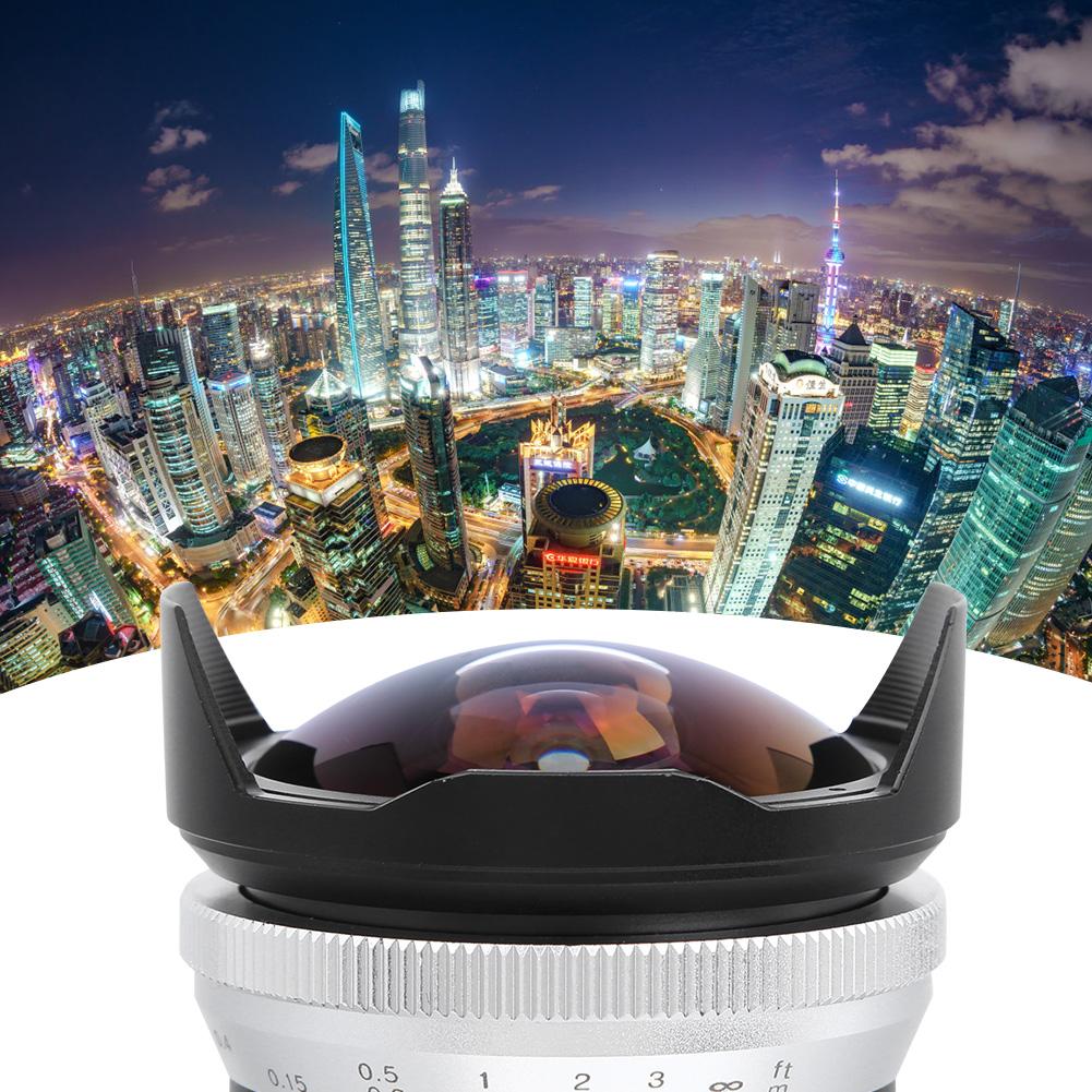 7.5MM F2.8 Fisheye беззеркальный объектив для камеры Optimize Imaging Brass Mount M43 для Olympus E M5