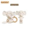Набор детских погремушек Kakiblin из органического хлопка - Безопасная игрушка для прорезывания зубов и подарок для новорожденного