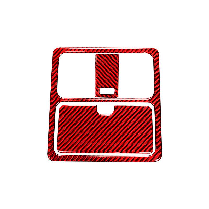 Carbon Fiber Car Front Roof Reading Light Panel Trim Cover Decoration Sticker For Nissan 350Z 2006-2009 Interior Accessories