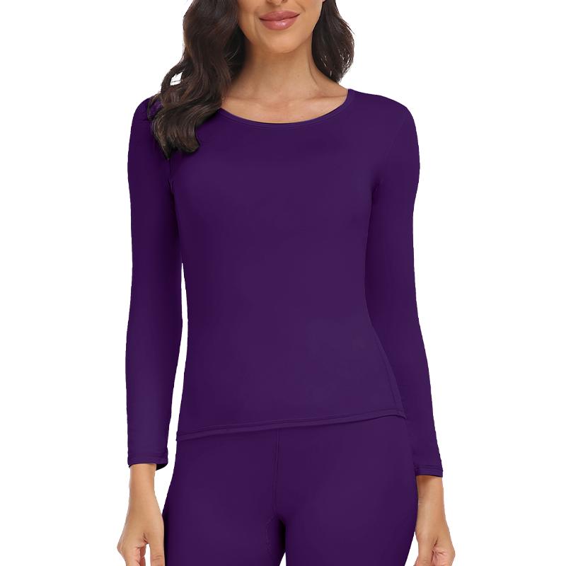 2 Pieces Long John Top And Pant Thermal Underwear Suits Women Autumn Winter Under Layer Clothes Seamless Warm Sets