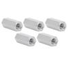 5PCS Hex Coupling Nuts 304 Stainless Steel Thread Connection Nut for Bolt Stud Machine Screws