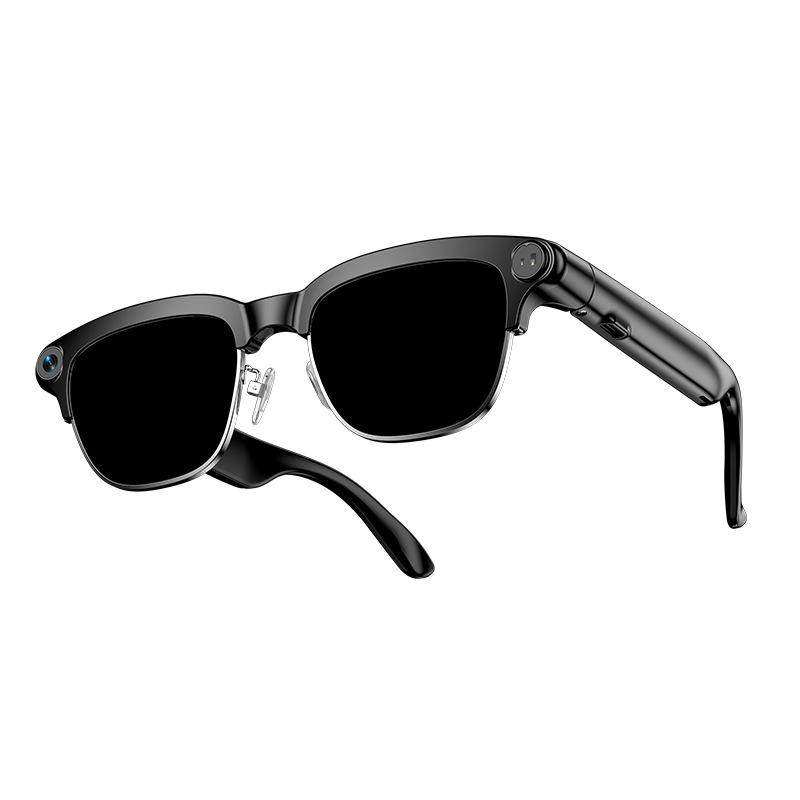 Smart AI Translation Glasses with 800W Camera & Bluetooth for Shooting & Recording