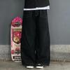 ZYLLO Хип-хоп Y2k Новый цвет Wexwear Вышитые Мешковатые Джинсы Уличная Одежда Джинсы Мужские Женские Высокая Посадка Широкие Брюки Харадзюку Черные Брюки