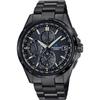 Men's OCEANUS OCW-T2600JB-1AJF [OCEANUS Classic Line All BlackDLC] Round Watch Black Titan