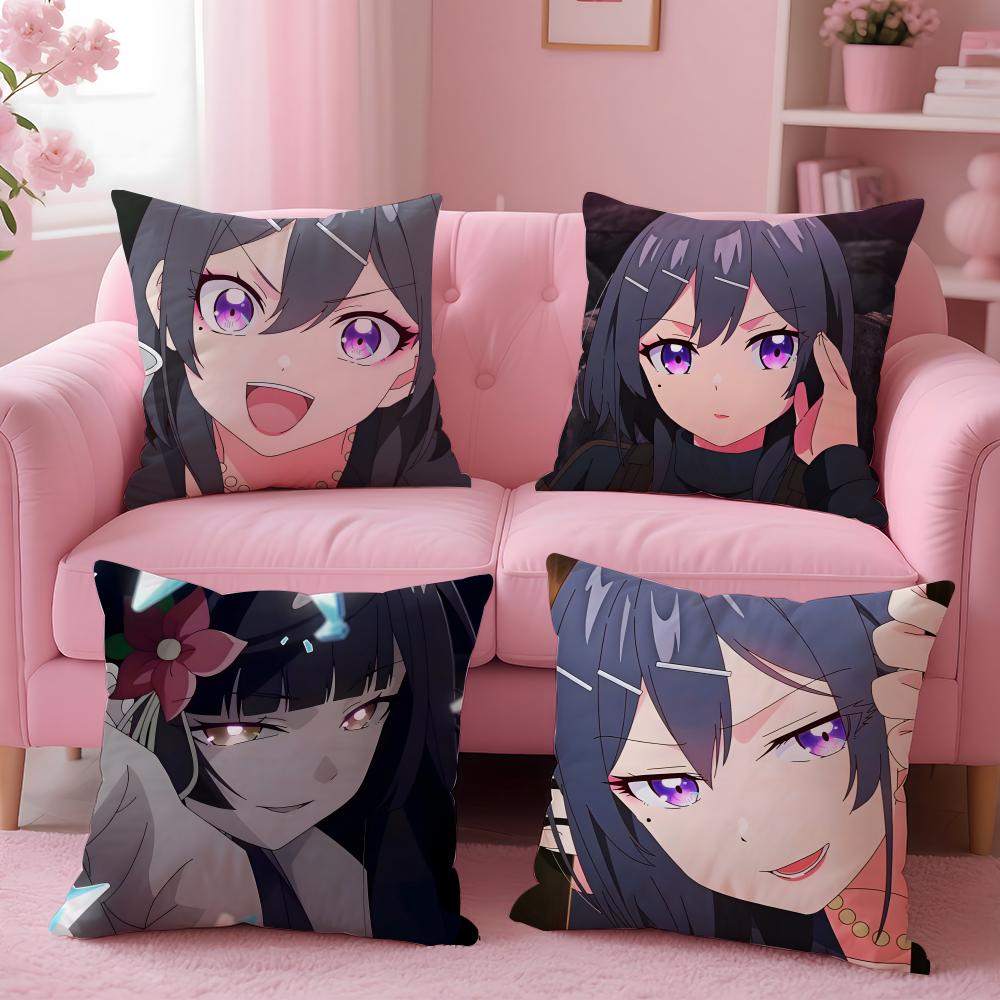 Trendy Ssasaki and Peepsing Cushion Cover Comfortable Durable Pillow Cover MultiScene for Home Office Car Sofa