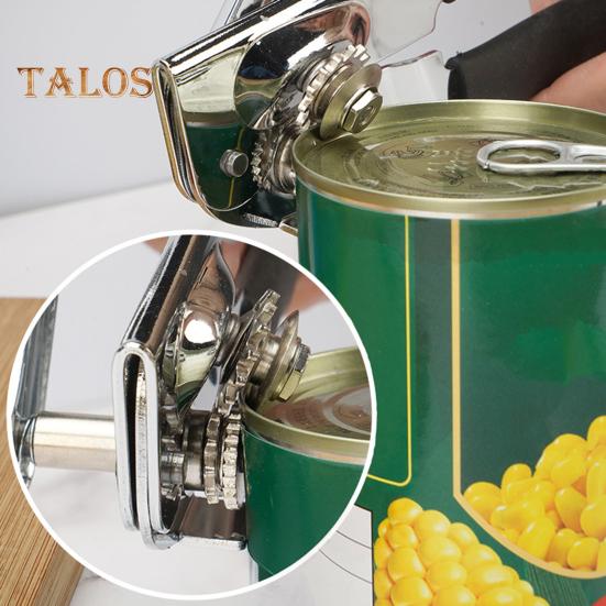 Ручной консервный нож, открывалка для бутылок из нержавеющей стали, прочная, удобная для пожилых людей, кухонные гаджеты