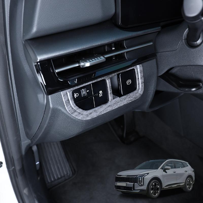 Carbon Fiber Front Headlight Adjustment Cover Trim For Kia Sportage NQ5 2026 Car Tuning Trim Accessories LHD