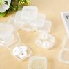 10Pcs Mini Plastic Storage Box Transparent Jewelry Storage Case Finishing Boxes