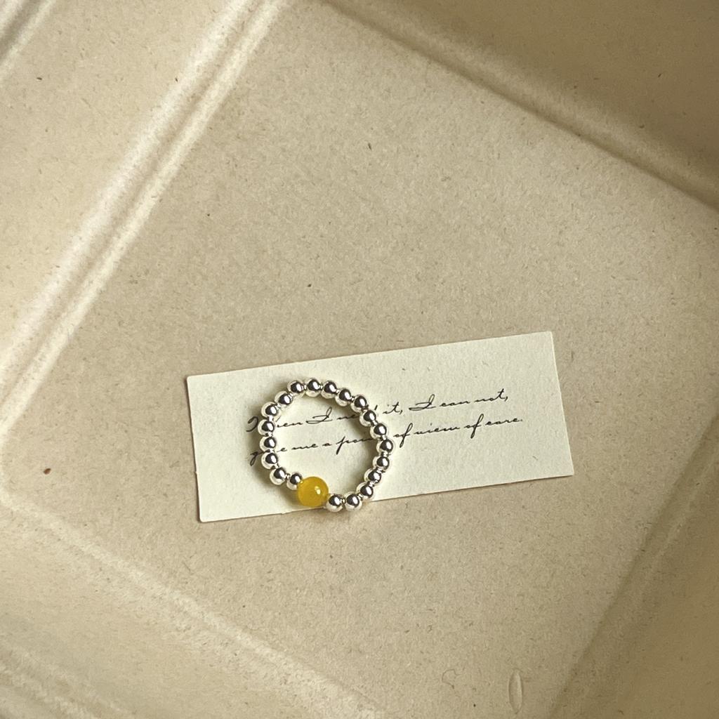 Цветное хрустальное кольцо с бисером, нишевый дизайн, чувство высокого класса, кольцо на палец, темперамент легкой роскоши, универсальные кольца-аксессуары