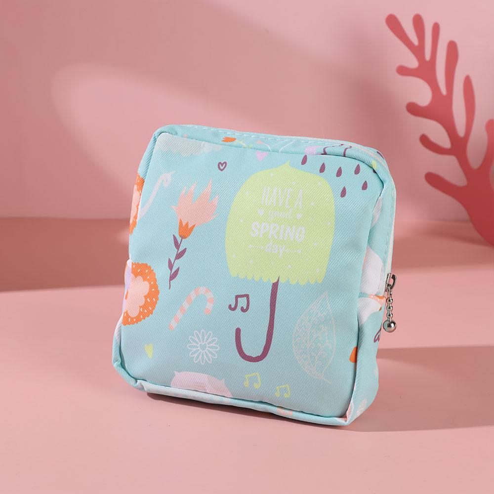 Towel Credit Card Holder Sanitary Pad Bags Coin Purse Storage Pouch Sanitary Napkin Storage Bag