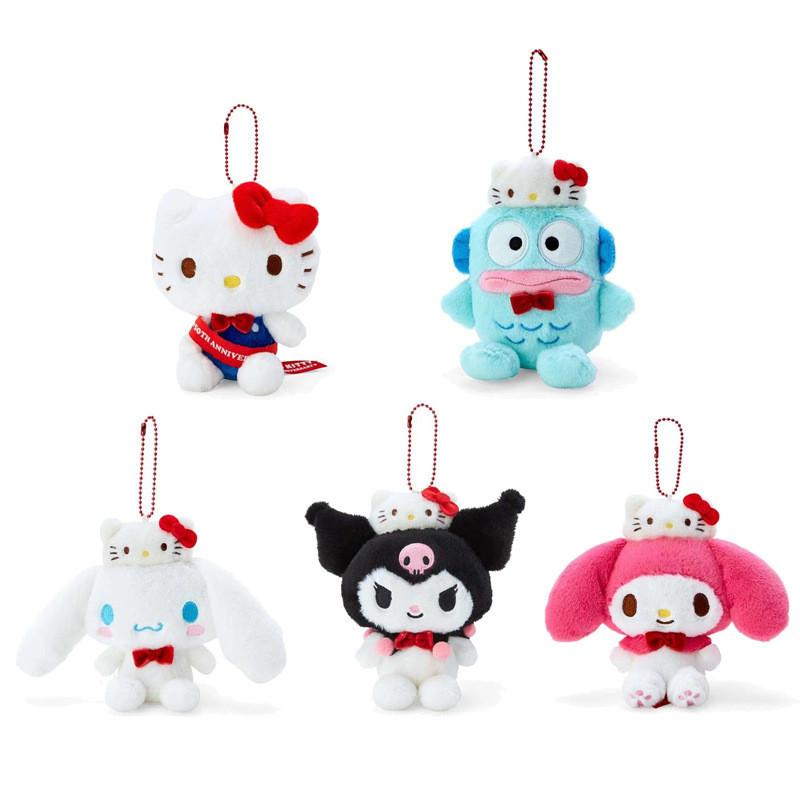 Очаровательная плюшевая игрушка-подвеска Sanrio Hello Kitty, собачка Куруми, к 50-летию