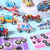 30Pcs 3D Cartoon Car Paper Jigsaw Puzzle Construction Truck Toys Kids Birthday Party Favors Gift for Guests Goodie Pinata Filler
