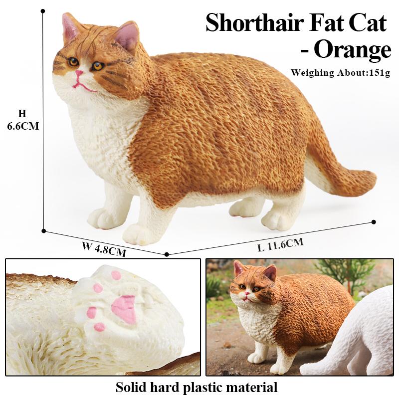 Oenux Кошачий игровой комплекс Китти Бобтейл Сиамский Сфинкс Регдолл Модель Фигурка Фигурка Милое украшение Домашнее животное Детская игрушка Подарок