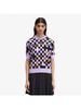 [подлинный] Fred Perry [amy Winehouse] Жаккардовый трикотажный топ Фиолетовый Afpf2438109 X19 qzgAfpf2438109 X19