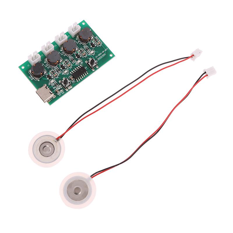 Генератор тумана и плата драйвера 4 распылительные пленки распылителя колеблющиеся 1/5 шт. DC5V Type-C мини-увлажнитель