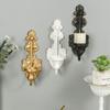 Golden Wall Mounted Candle Holder Tealight Candlestick Metal Wall Hanging Sconce Wedding Decoration Living Room Home Decor