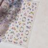 1 Pack 5D White Daisy Nail Stickers Soft Embossed White Dried Flower Manicure Decoration Stickers High Quality Nail Decals