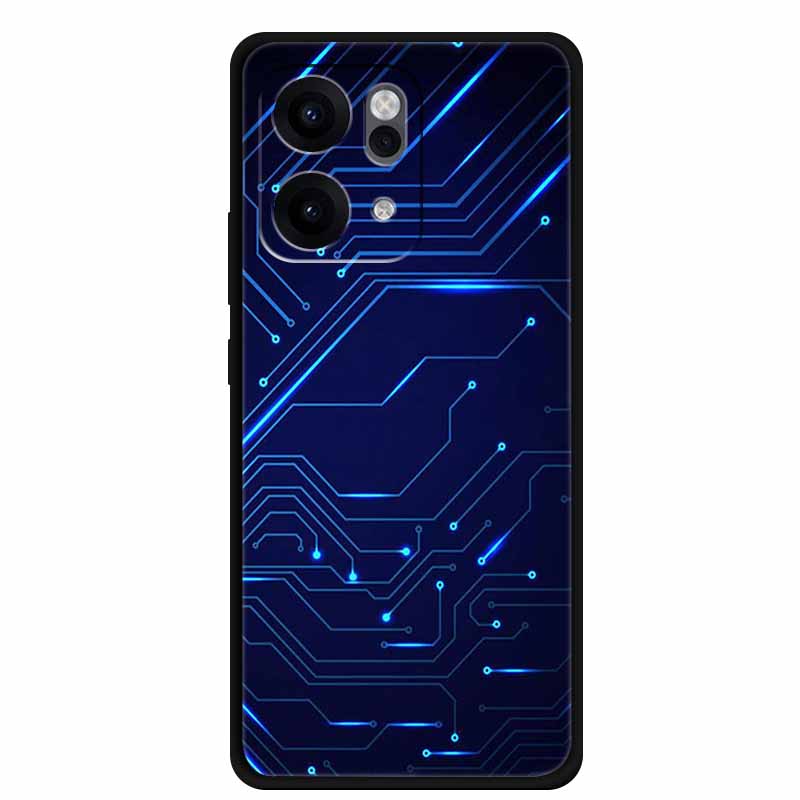 Чехол для Oppo Reno14 Pro 5G Животные Мягкий Силикон ТПУ Чехлы для Телефона Задняя Крышка для Oppo Reno 14 Лев Ударопрочный Крутой Волк Capa