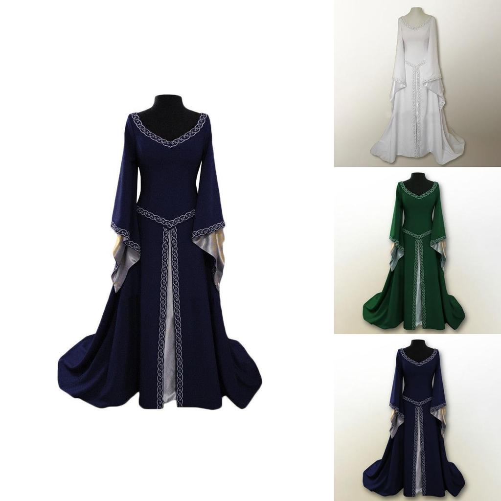 Beautifully Crafted Vintage Style Medieval Renaissance Women's Gown Dress For Special Occasions