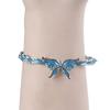 Очаровательная Синяя Бабочка Браслет на Запястье Регулируемый Браслет на Руку Цветной Женский Браслет на Запястье Элегантные Украшения для Женщин Девушек