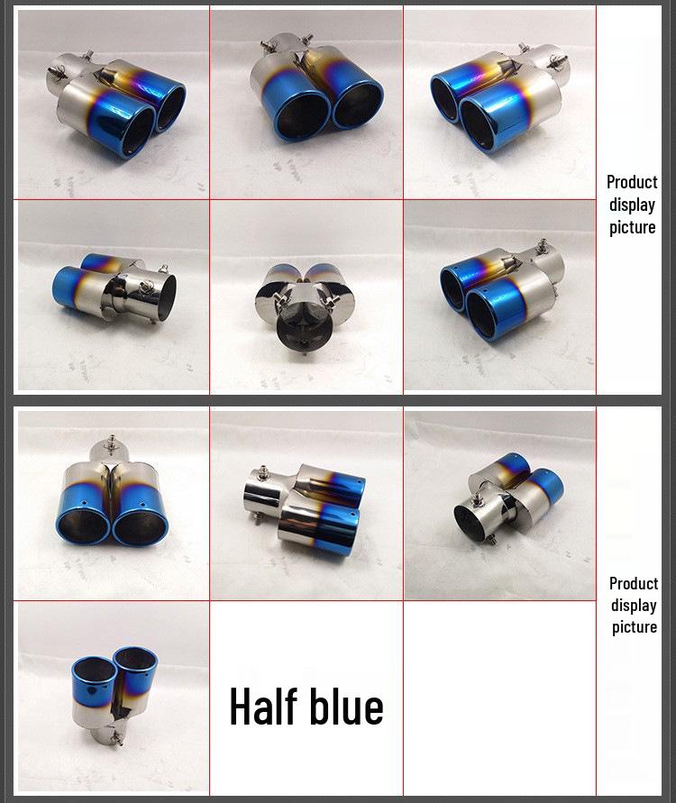 Совместимая выхлопная труба глушителя для Citroen C3-XR, Venucia T70, Zotye T600 - Двойной выход