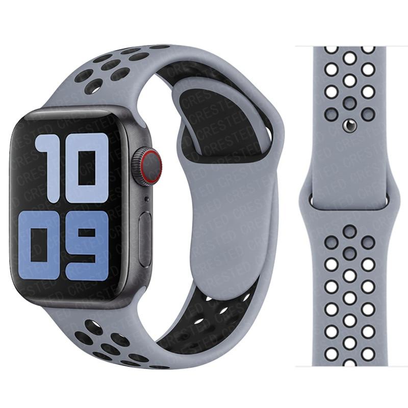Ремешок для Apple Watch Band 7 SE 41 мм 45 мм 44 мм 40 мм 38 мм 42 мм спортивный силиконовый мягкий браслет аксессуары для Iwatch Series 6 SE 5 4 3 2 женщины мужчины