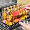 BBQ Beef Chicken Wing Leg Grill Cooking Rack Stainless Steel Non-Stick Barbecue Drumstick Oven Roaster Stand Barbecue Tools
