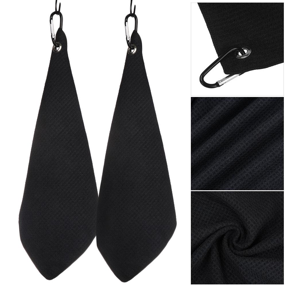 High Water Absorption Balls Hands Golf Towel Cleans Clubs With Carabiner Hook Cleaning Towels