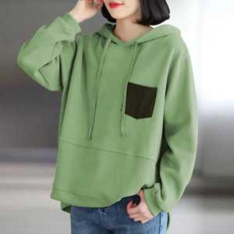 2025 New Autumn Women's Sweatshirt Versatile Loose Pullover Casual Long-sleeved Top