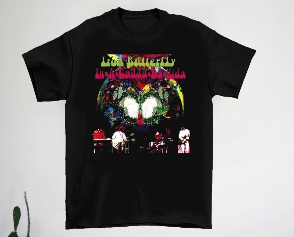 Iron Butterfly Band In-A-Gadda-Da-Vida Unisex Cotton T-Shirt