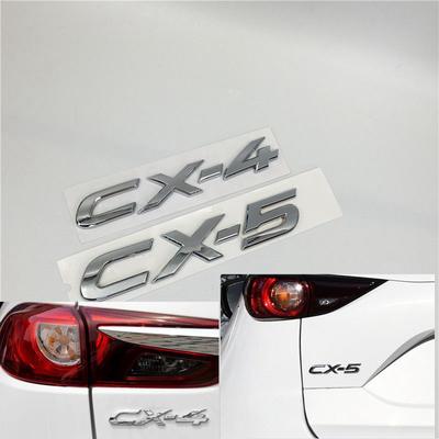 Для CX4 CX5 CX-4 CX-5 Хромированная эмблема Задний багажник Номер Буква Логотип Значок Паспортная табличка