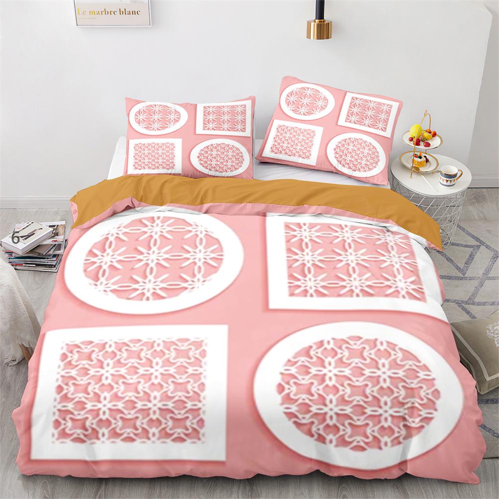 Geometry Graphics Duvet Cover Set King Queen Twin Size For Teens Adults Bedding Set Polyester Comforter Cover With Pillowcase