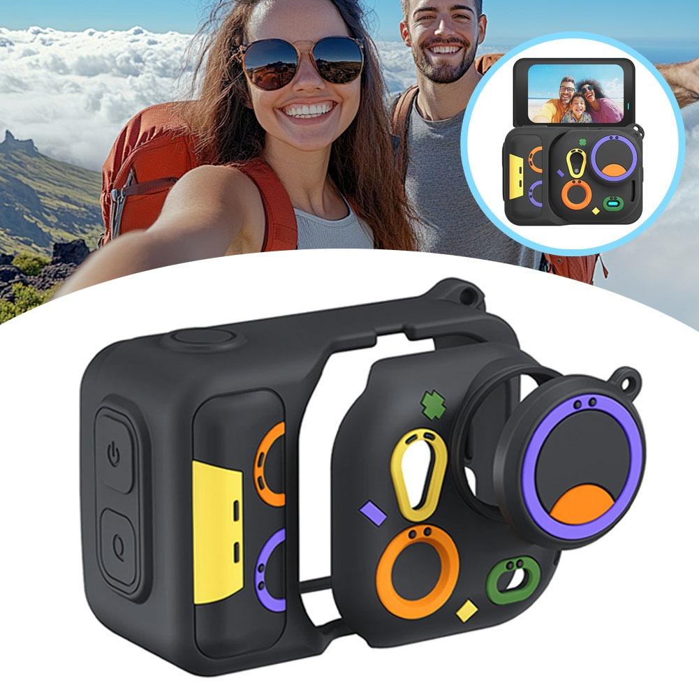 Силиконовый чехол для Insta360 Go Ultra Защитный чехол со съемной крышкой объектива и ремешком против потери Аксессуары GoUltra