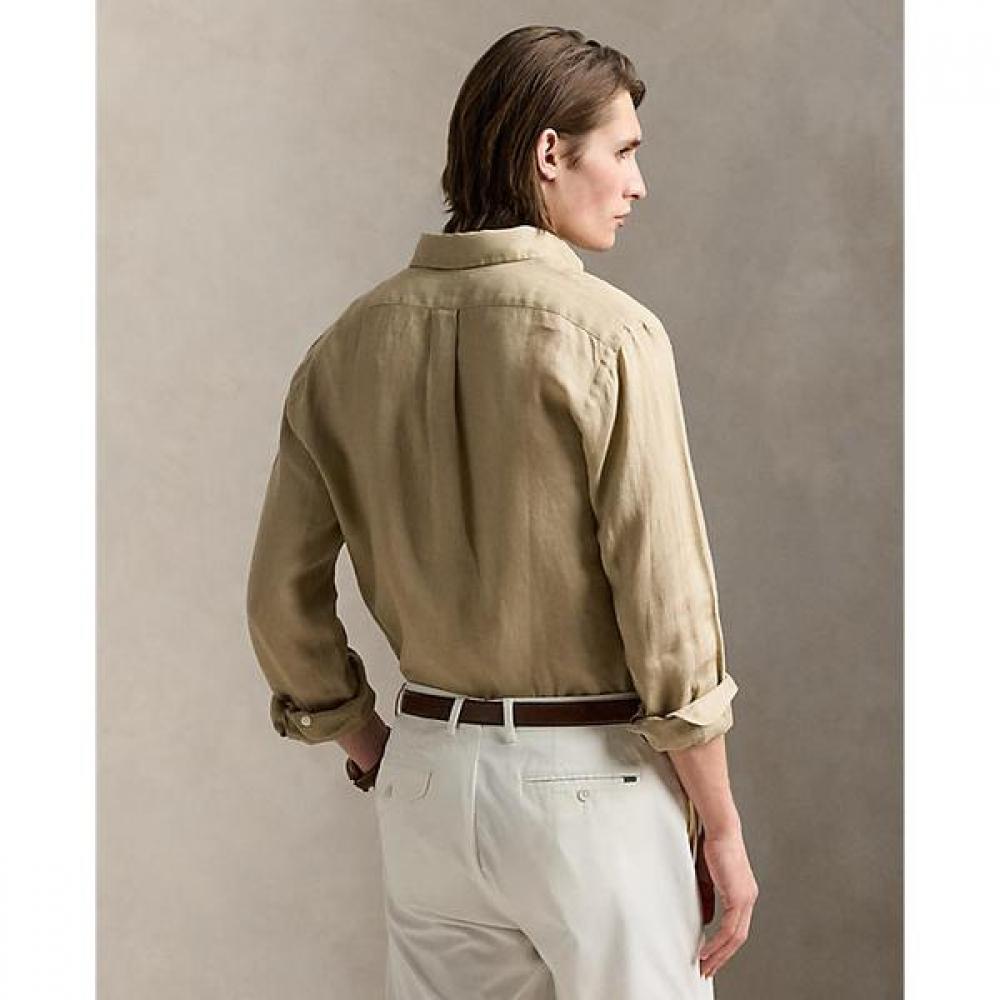 Polo Ralph Lauren Мужская льняная рубашка классического кроя Mnpowov16824214250