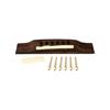 Acoustic Guitar Wood Rosewood Bridge Guitar Wood Bridge Guitar Saddles Nut Slotted with 6 Bridge Pins Easy to Install