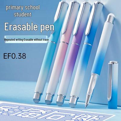 Стираемая каллиграфическая перьевая ручка, 3 класс, со скрытым пером и коррекцией осанки, 0,38 мм, сменные чернила для детей