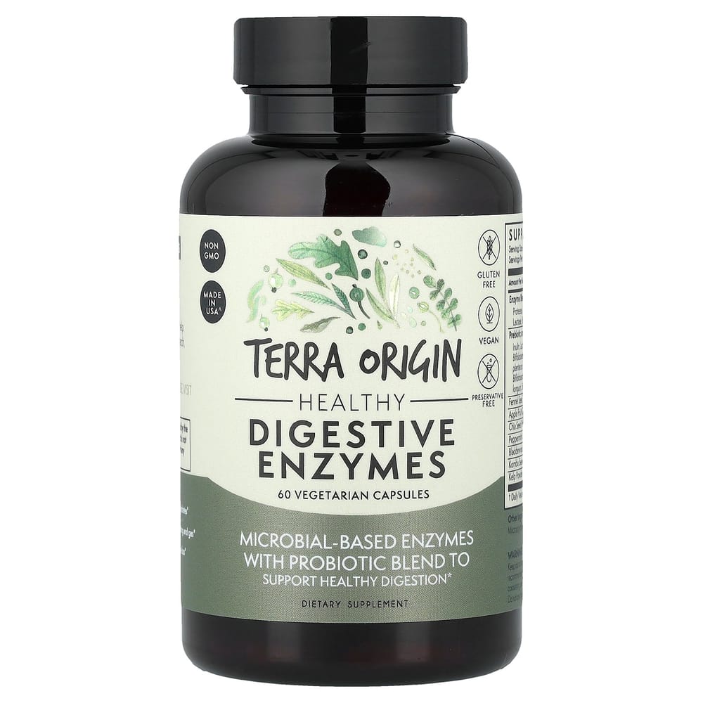TerraOrigin Enzyme Capsules, 60 Count