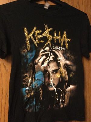 Коллекция Kesha - Cannibal - Подарок с тура 2011 года для фаната Черная футболка всех размеров SS7 Унисекс Футболка