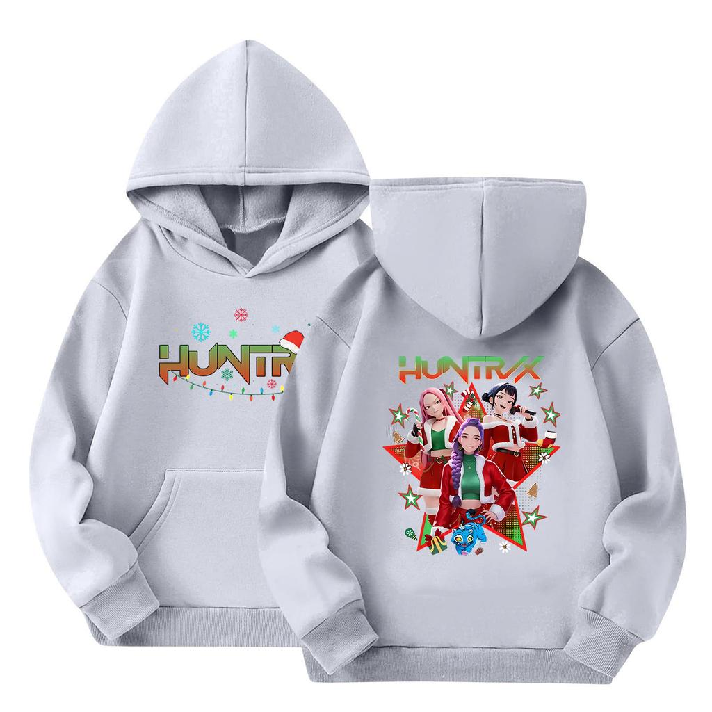 Kids' Long Sleeve Loose Pullover Letter Print Drawstring Hooded Sweatshirt