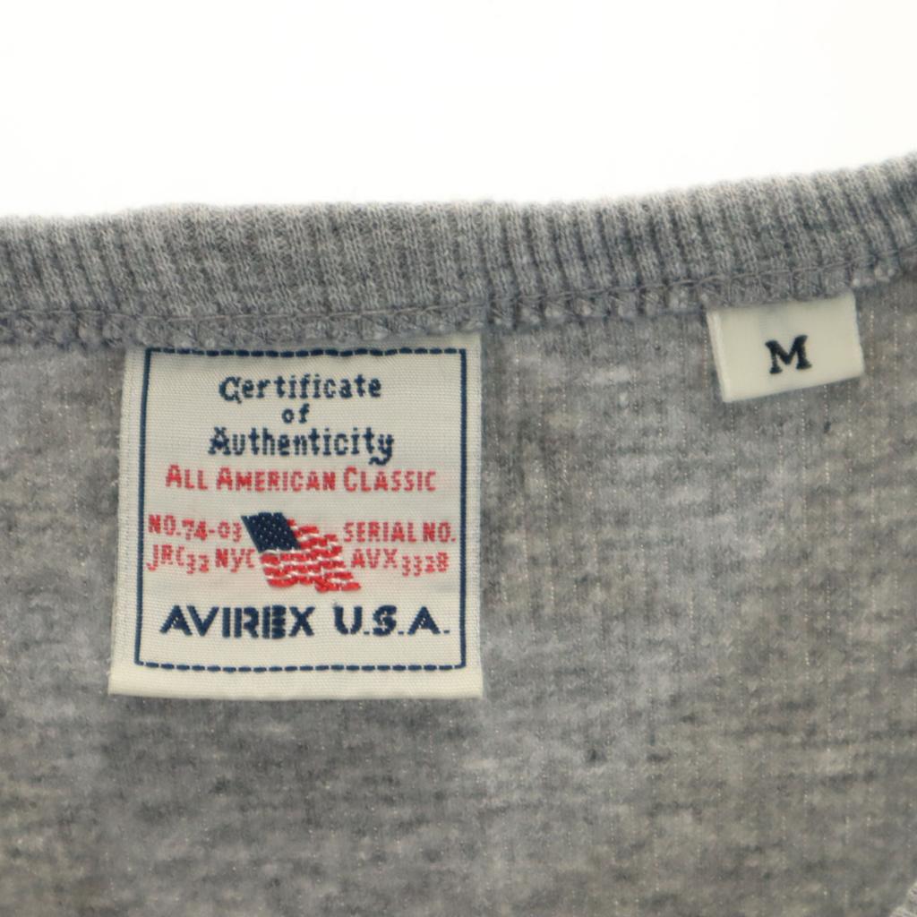 AVIREX Футболка с коротким рукавом M серая Мужская Б/у