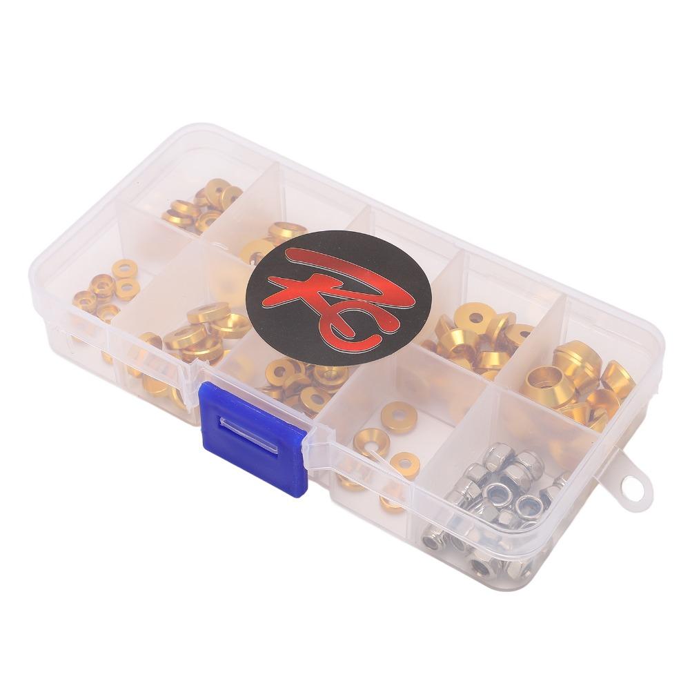 1/10 1/8 Scale RC Cars Screw Kit M2.5/M3/M4 Round Head Gasket Durable Cup Head Screw For RC Hobby