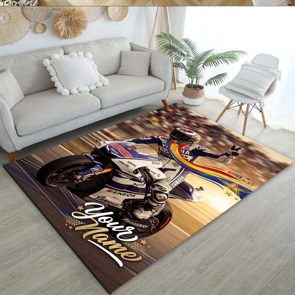 Jorge Lorenzo Customize Text Floor Rug Office Rug Perfect For Foyer Dormitory Dining Room Playrooms Antislip Rug Office Home Decor