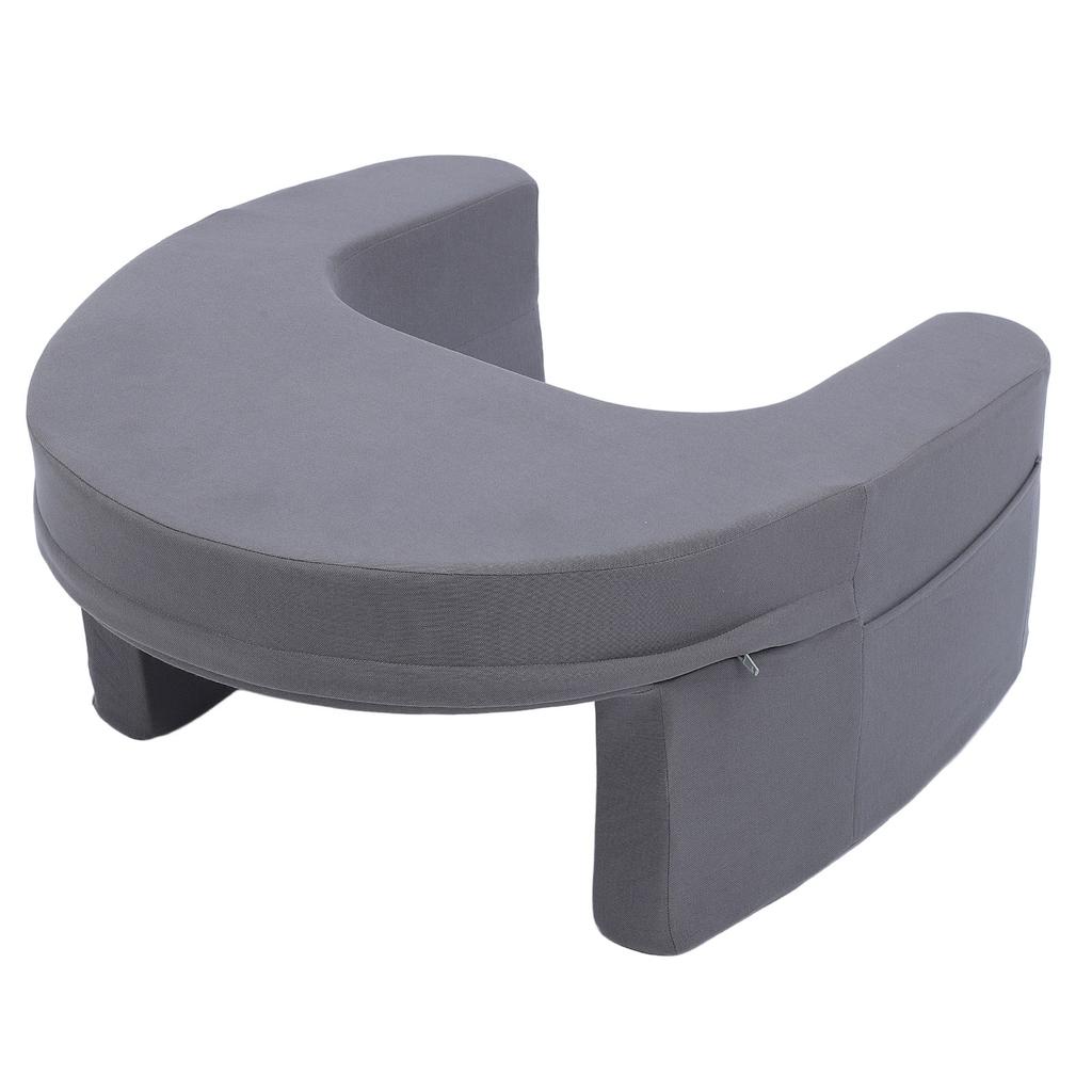 Подушка для чтения на коленях с боковыми карманами, пена с эффектом памяти, очень большая подлокотник, подушка для игр на коленях