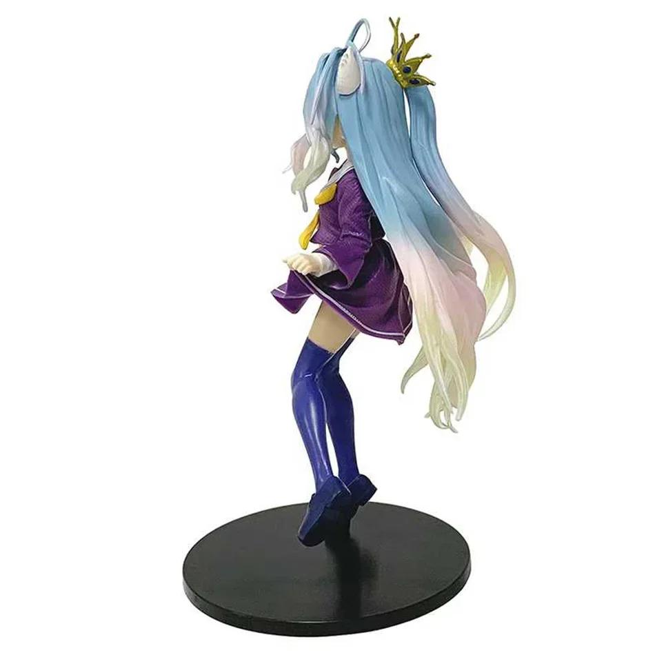 NO GAME NO LIFE Игровой Мир Аниме Персонажи Белые Ушки Кошки Форма версия Корона аниме Красивая Девушка Ручная Работа Настольные ПВХ Украшения