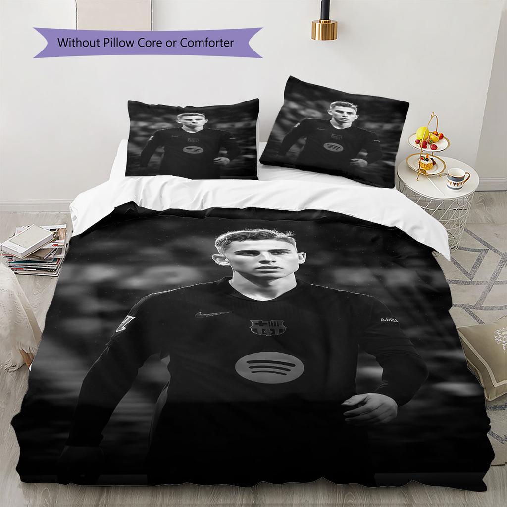 Fermin Lopez Pattern Bedding Home Decoration Birthday Gift ( 1 duvet cover + 2 pillowcase, without core),fan merchandise.