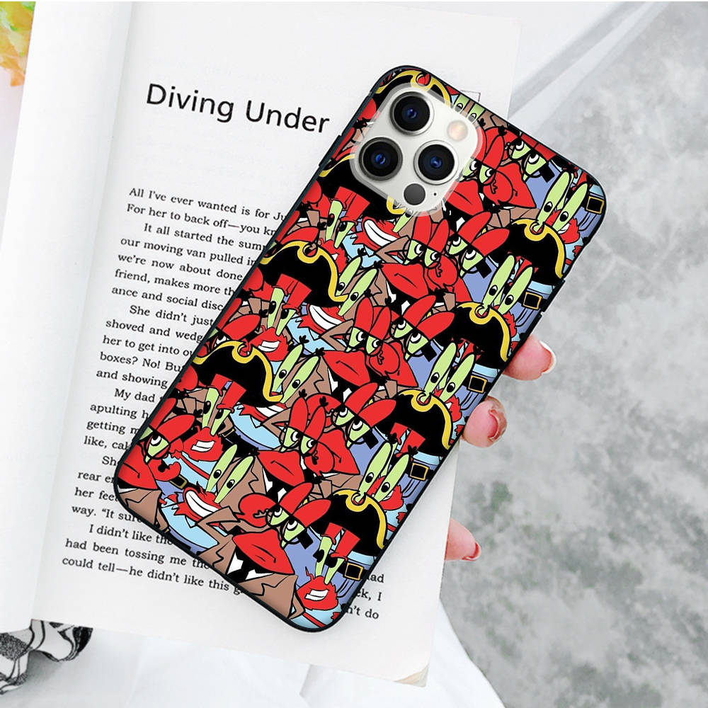 Черный мягкий чехол JS45 SpongeBob Friend для OPPO Reno 8 6 5 4 Pro Plus Find X3 A17 A3 A31 A38 A40 A53 A54 A55 A74 A76 A78 A77 A80 A94 A95 A96 Lite