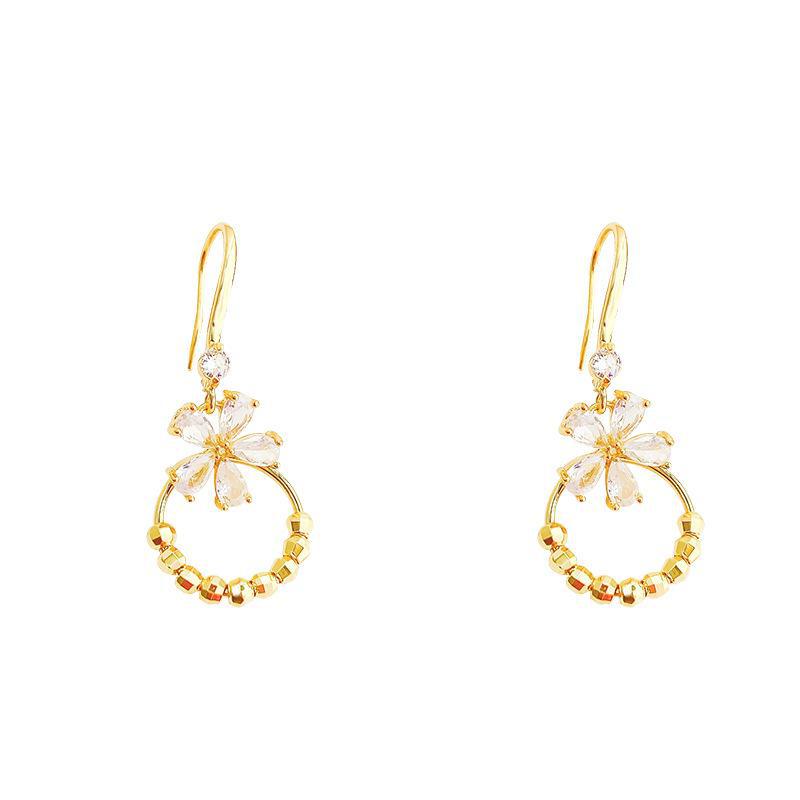 Модные серьги-цветы из циркония для женщин — универсальные и элегантные заушники