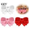 Compact Stationery Organizer for Kids Cute Bow Pen Holder, 3D Printed Pencil Stand, Multi-compartment Desk Small Item Storage Dressing Table